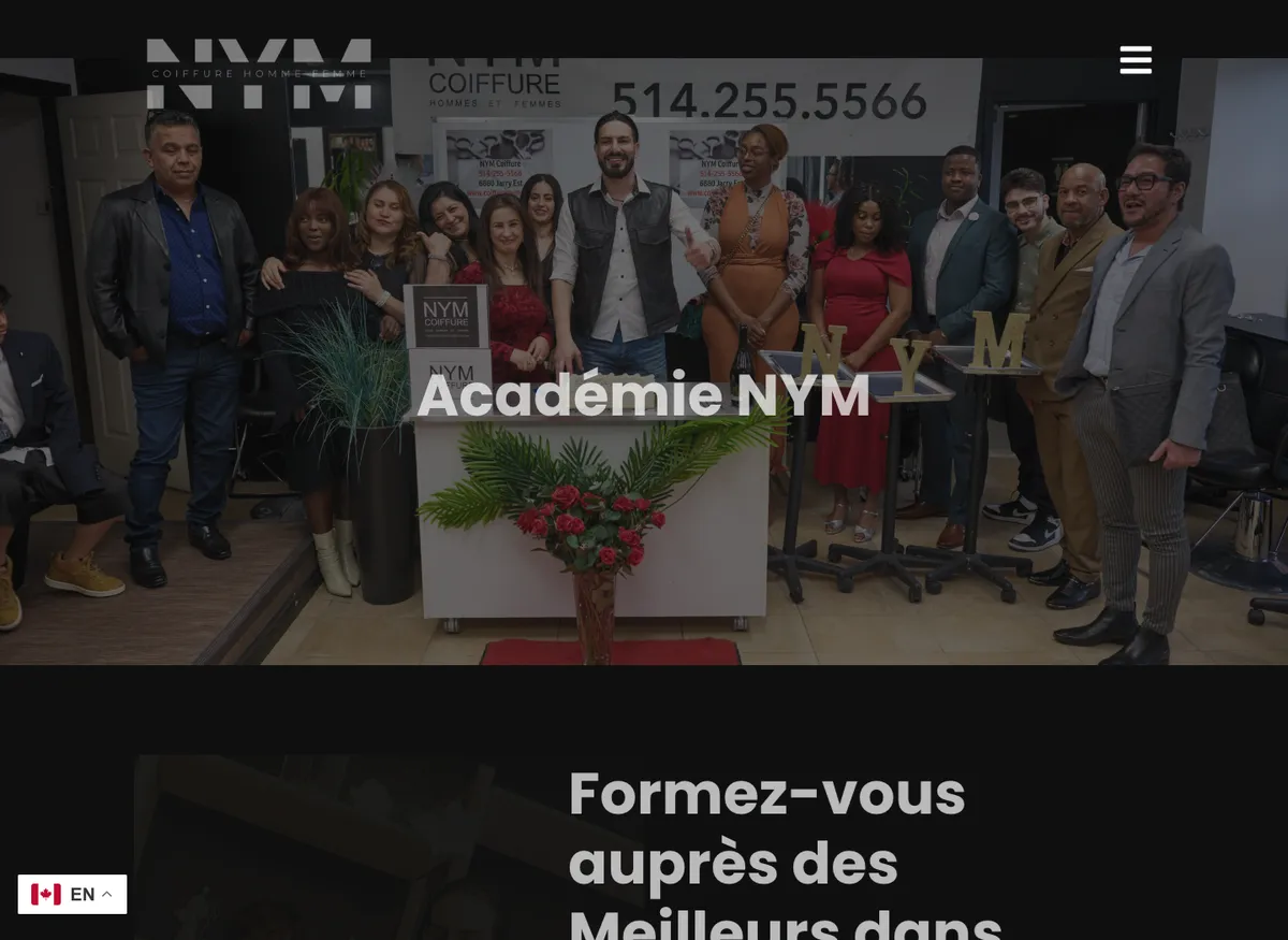 Aperçu du site de Académie NYM